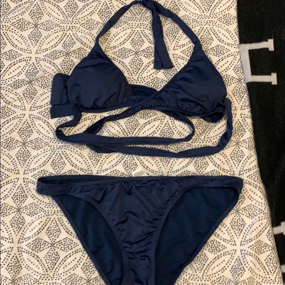 NEW Banana Republic Navy Blue Bikini